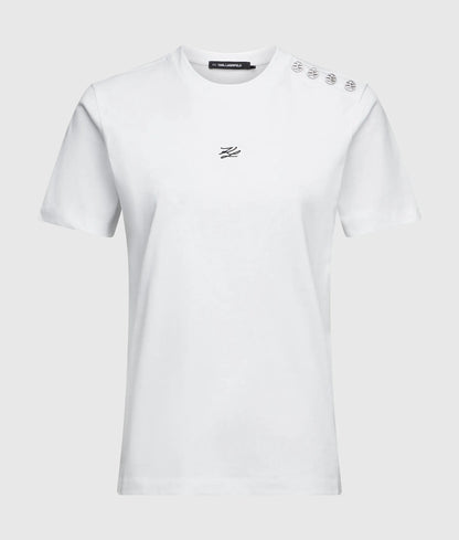 Exclusive Button detail Autograph T-shirt