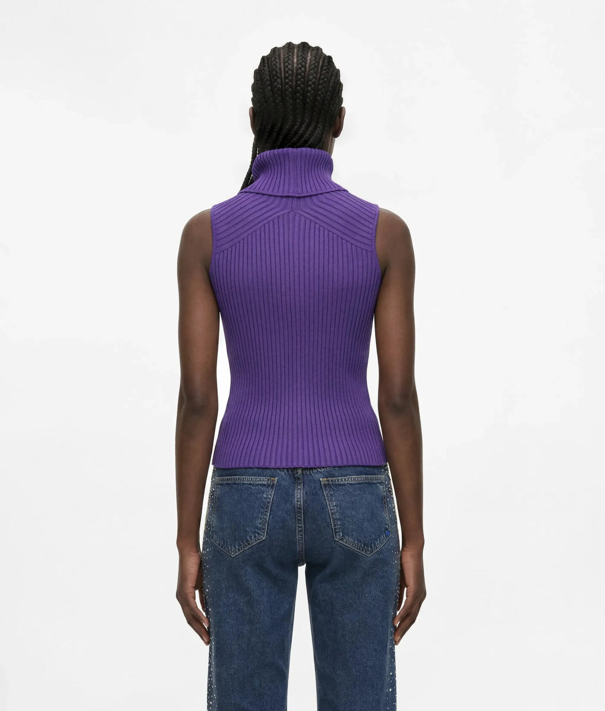 Zipped knit vest