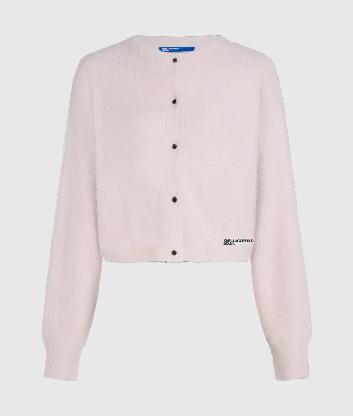 Cropped fluffy cardigan