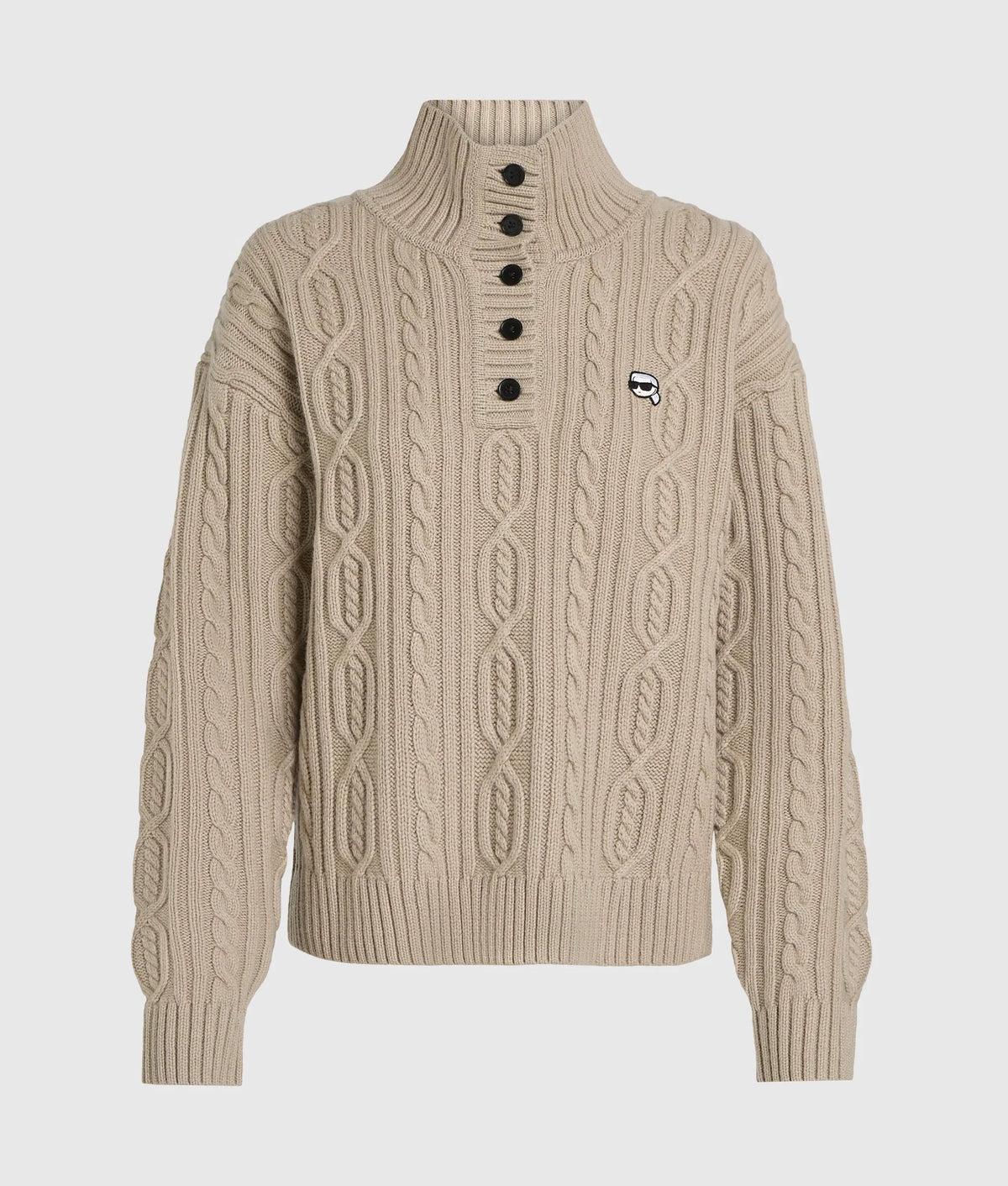 Ikon cable knit polo sweater