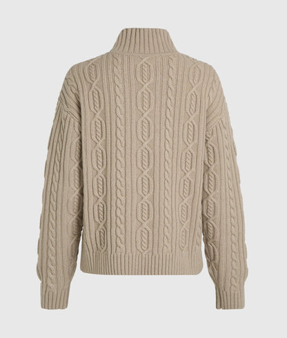 Ikon cable knit polo sweater