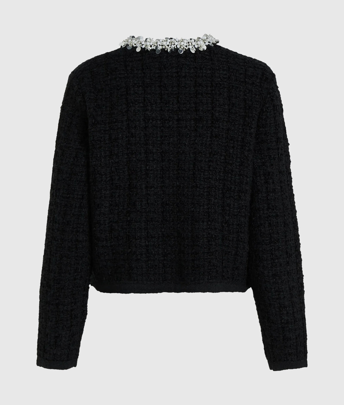Textured beaded cardigan