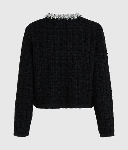 Textured beaded cardigan