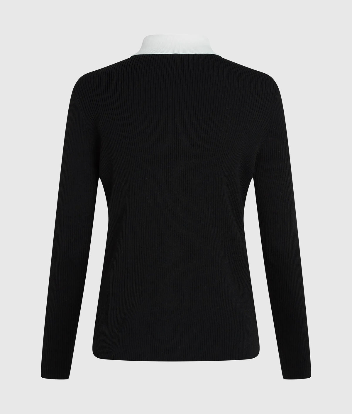 Shirt detail sweater