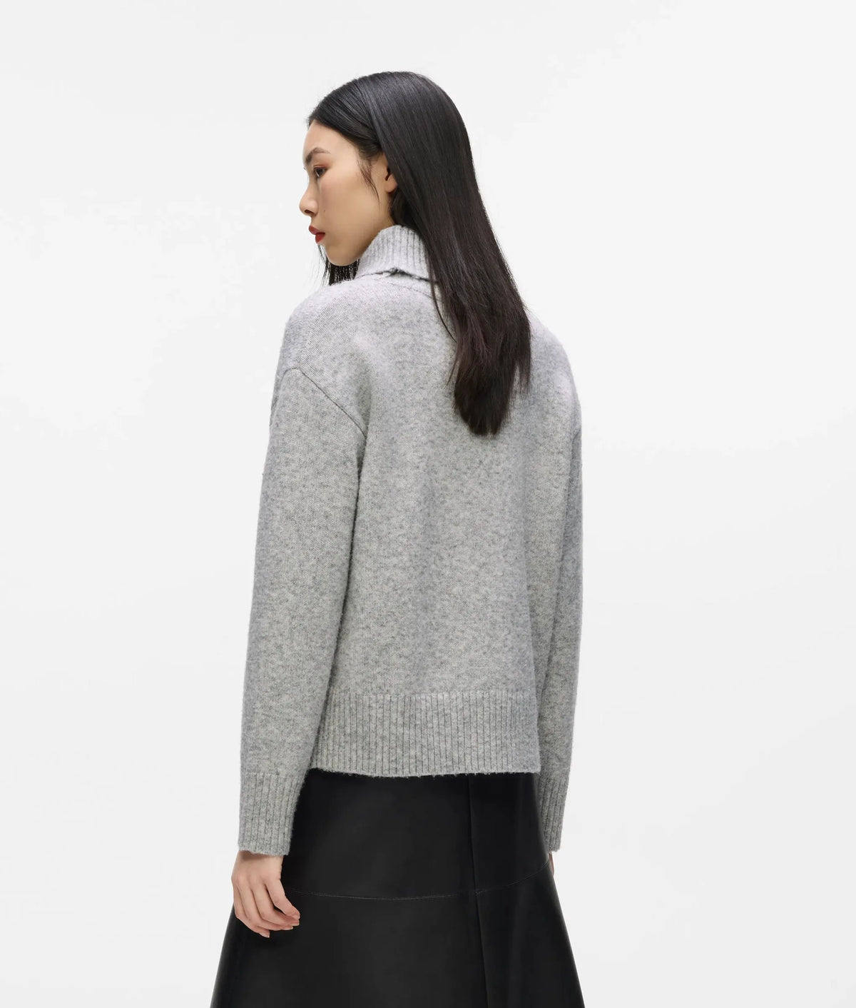 Soutache turtleneck sweater