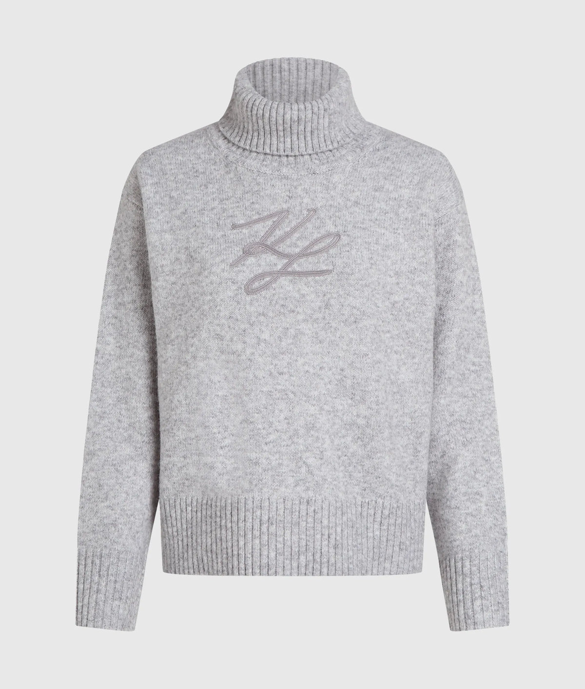 Soutache turtleneck sweater