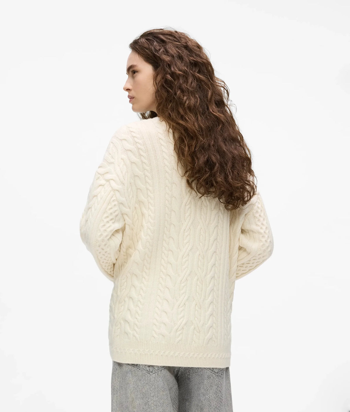 Chunky cable knit sweater