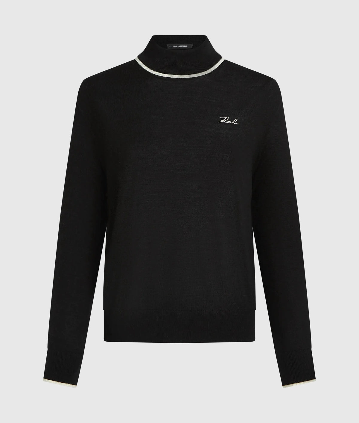Wool turtleneck sweater