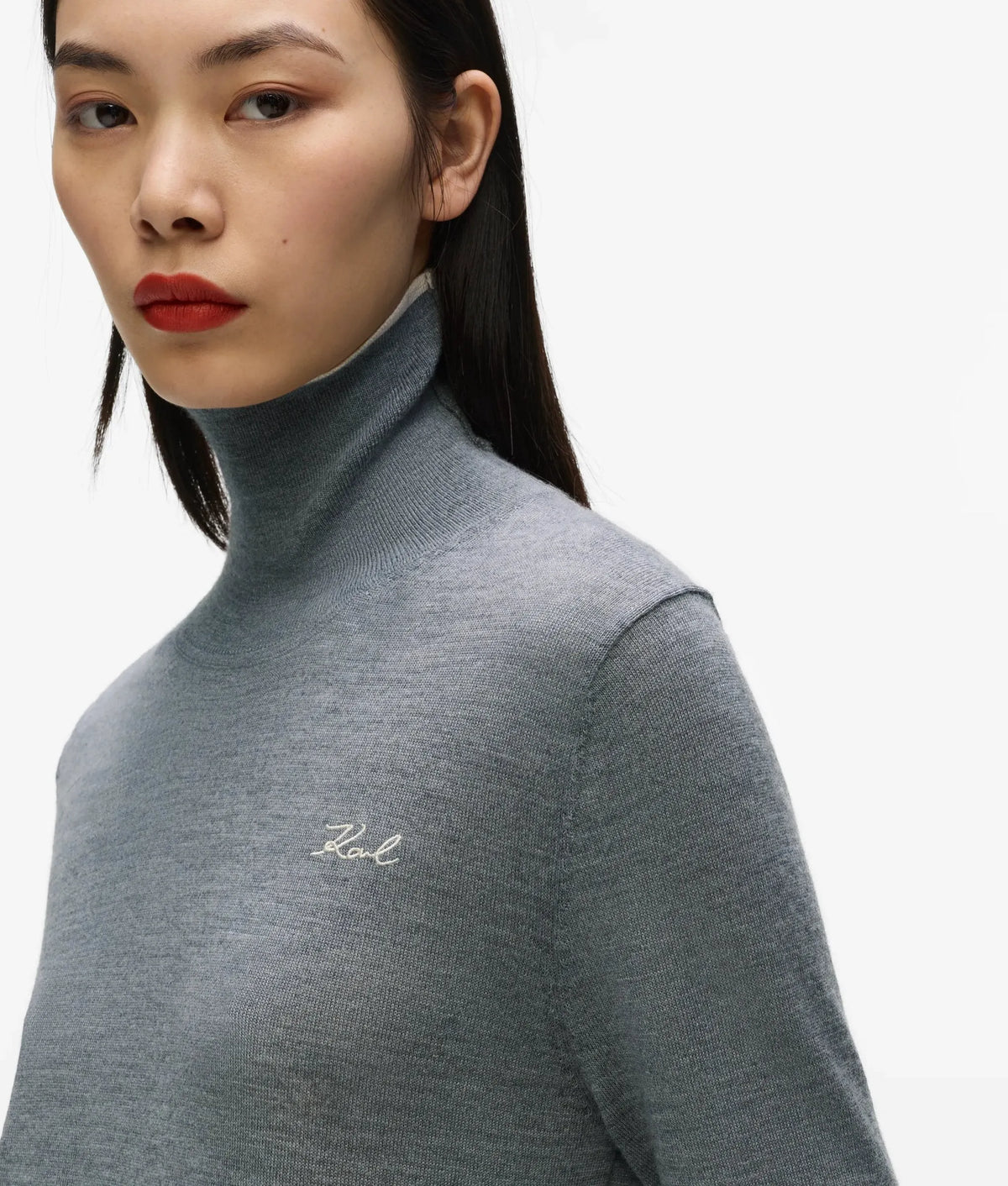 Wool turtleneck sweater