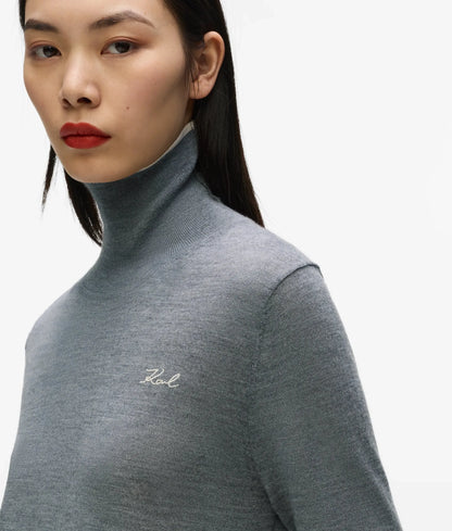 Wool turtleneck sweater