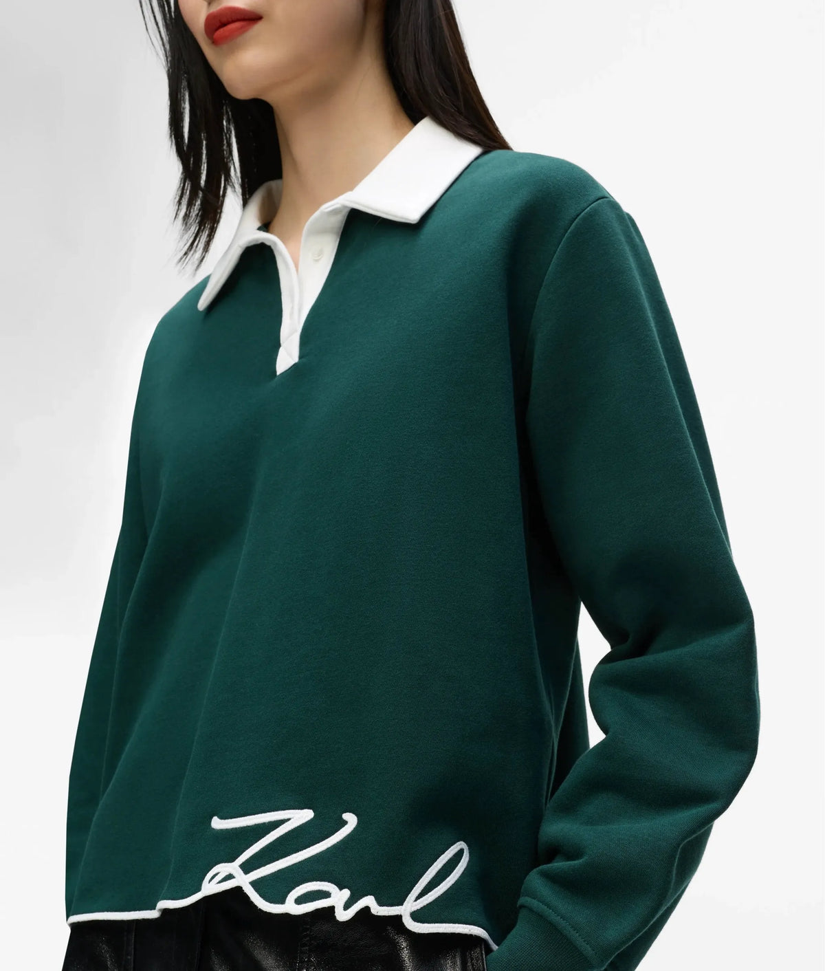 Signature polo sweatshirt