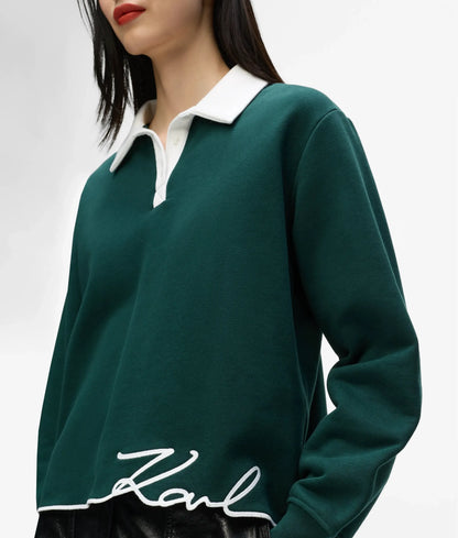Signature polo sweatshirt