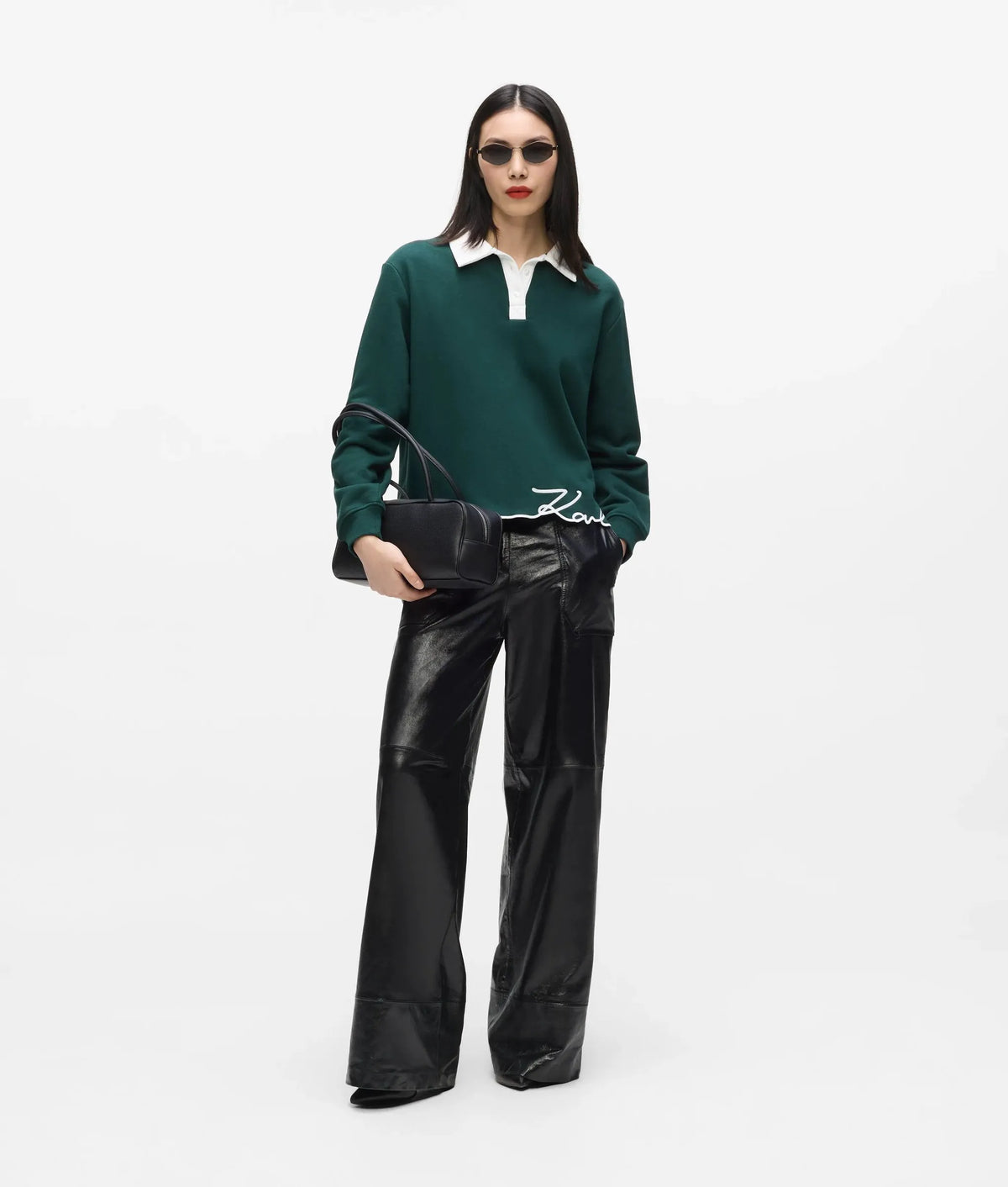 Signature polo sweatshirt