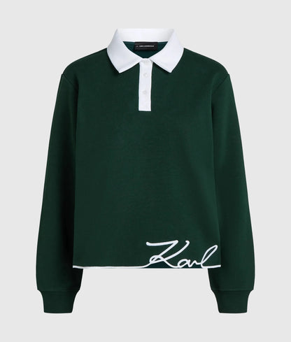 Signature polo sweatshirt