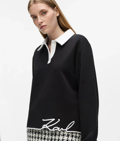 Signature polo sweatshirt