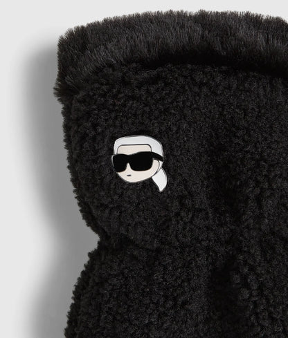 Ikon faux-shearling mittens