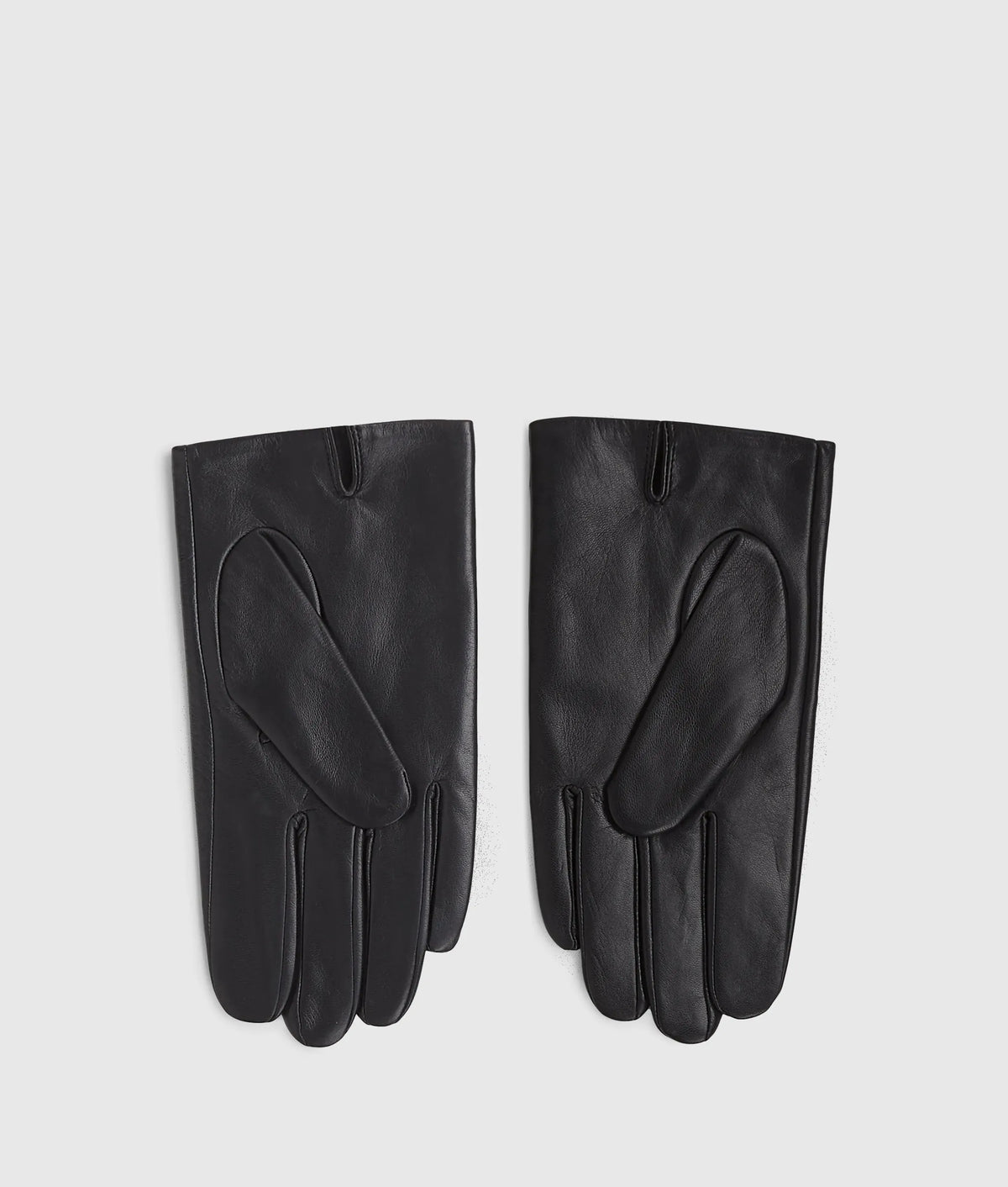 K logo leather gloves