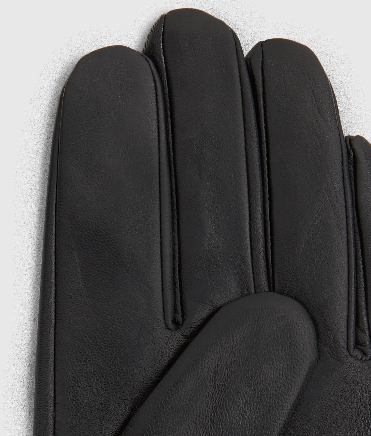 K logo leather gloves