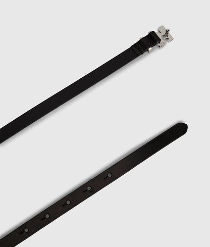 K logo leather belt