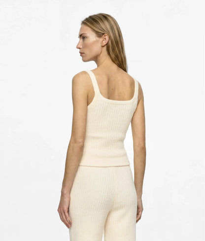 Fluffy loungewear tank top