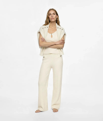 Fluffy loungewear tank top