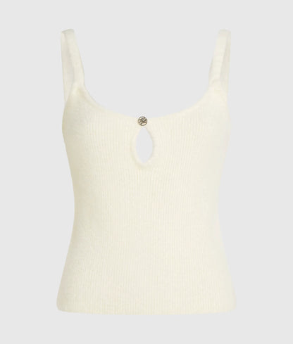 Fluffy loungewear tank top