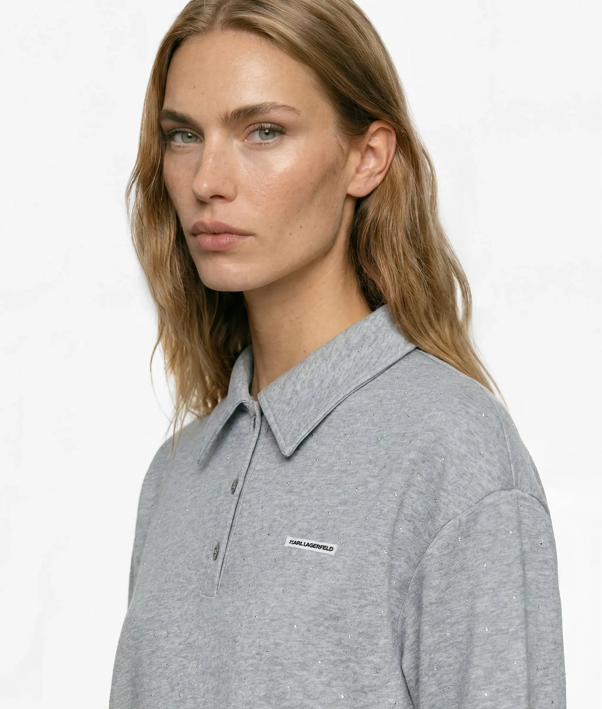 Rhinestone loungewear sweatshirt