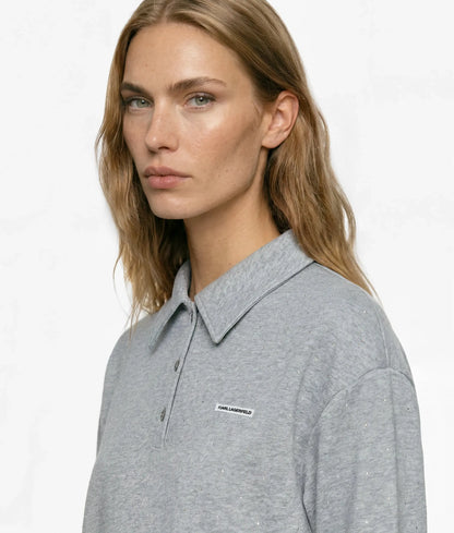 Rhinestone loungewear sweatshirt