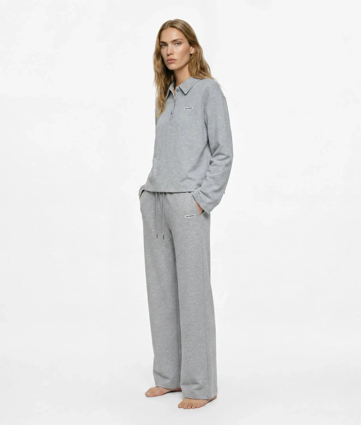 Rhinestone loungewear pants