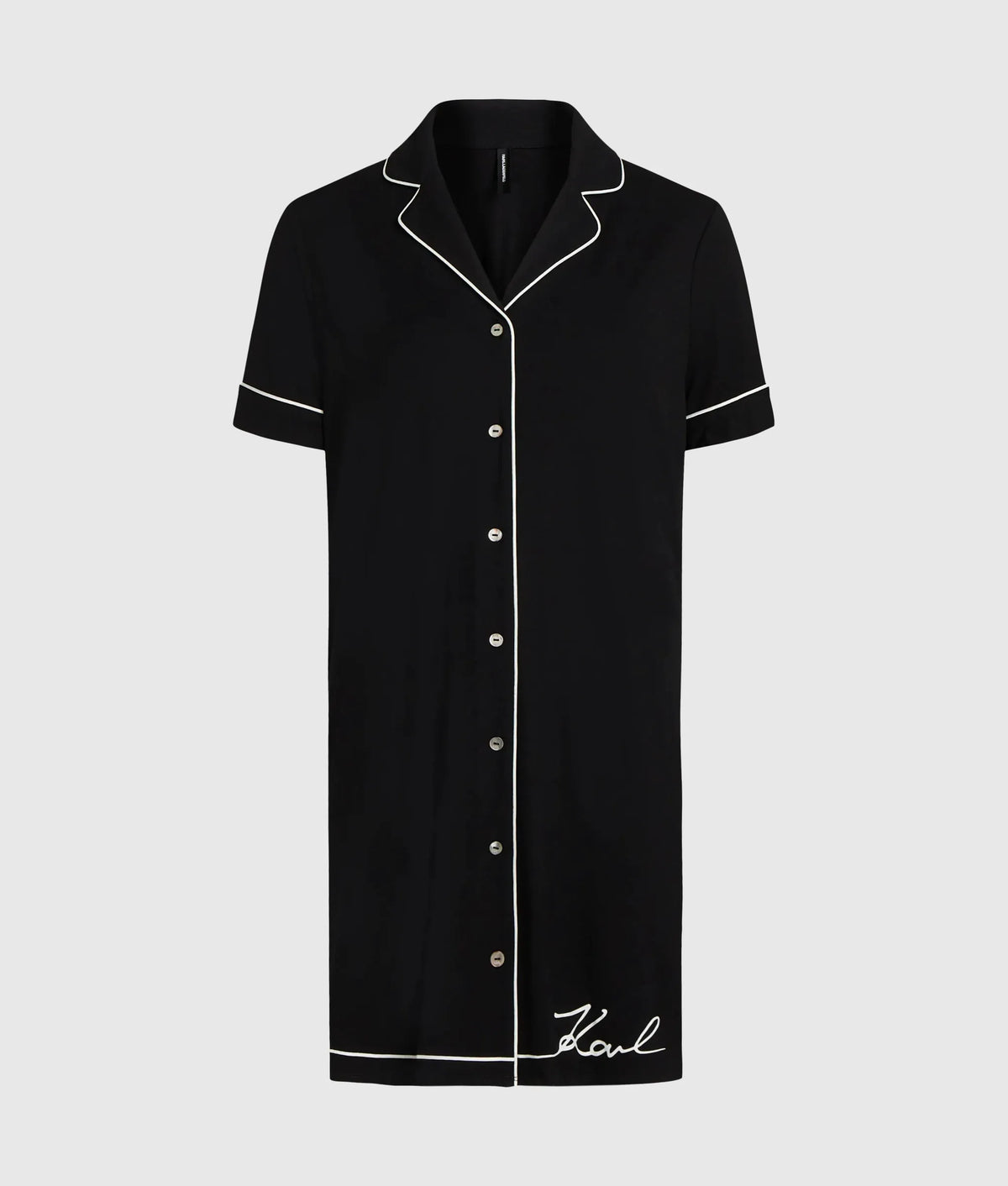 Signature pajama shirt dress