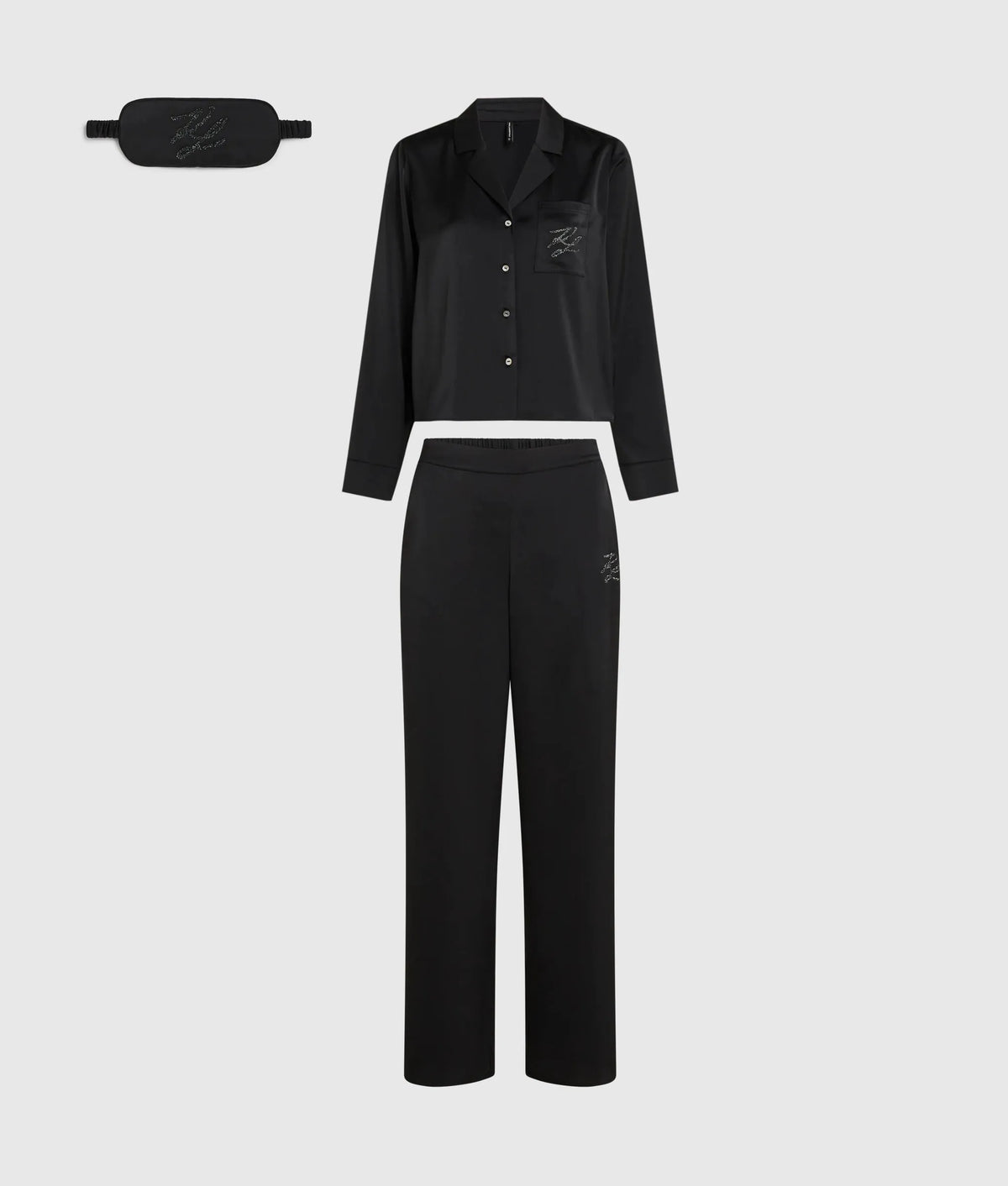 Autograph rhinestone pajama set
