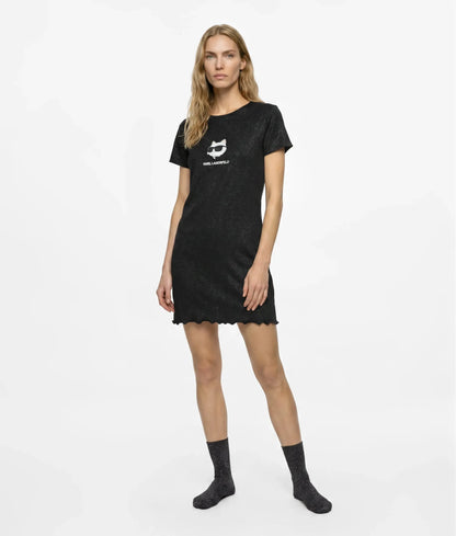 Ikon glitter pajama dress and socks gift set