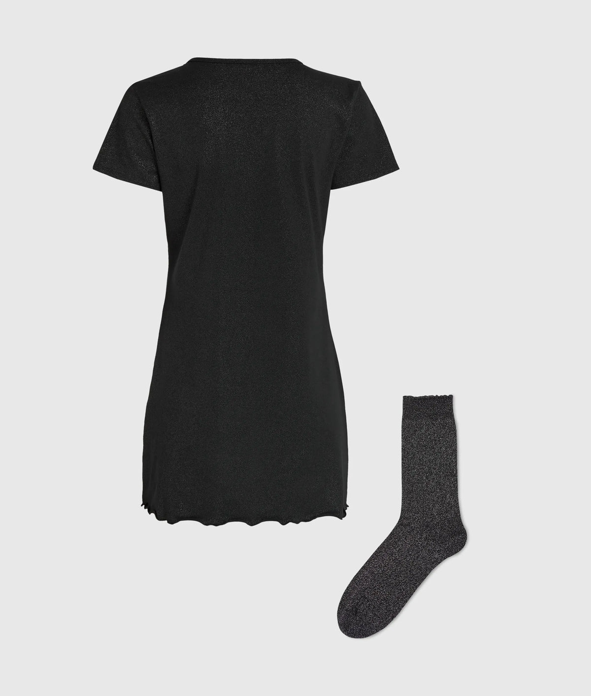 Ikon glitter pajama dress and socks gift set