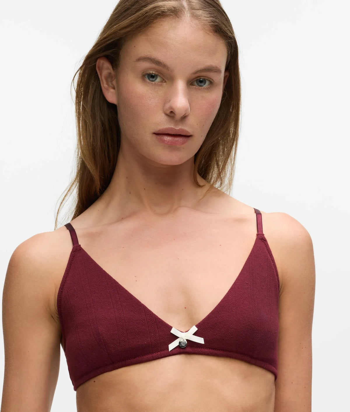 Autograph pointelle bralette