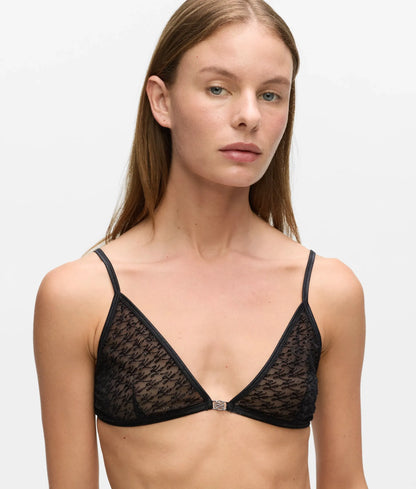 Autograph mesh triangle bra