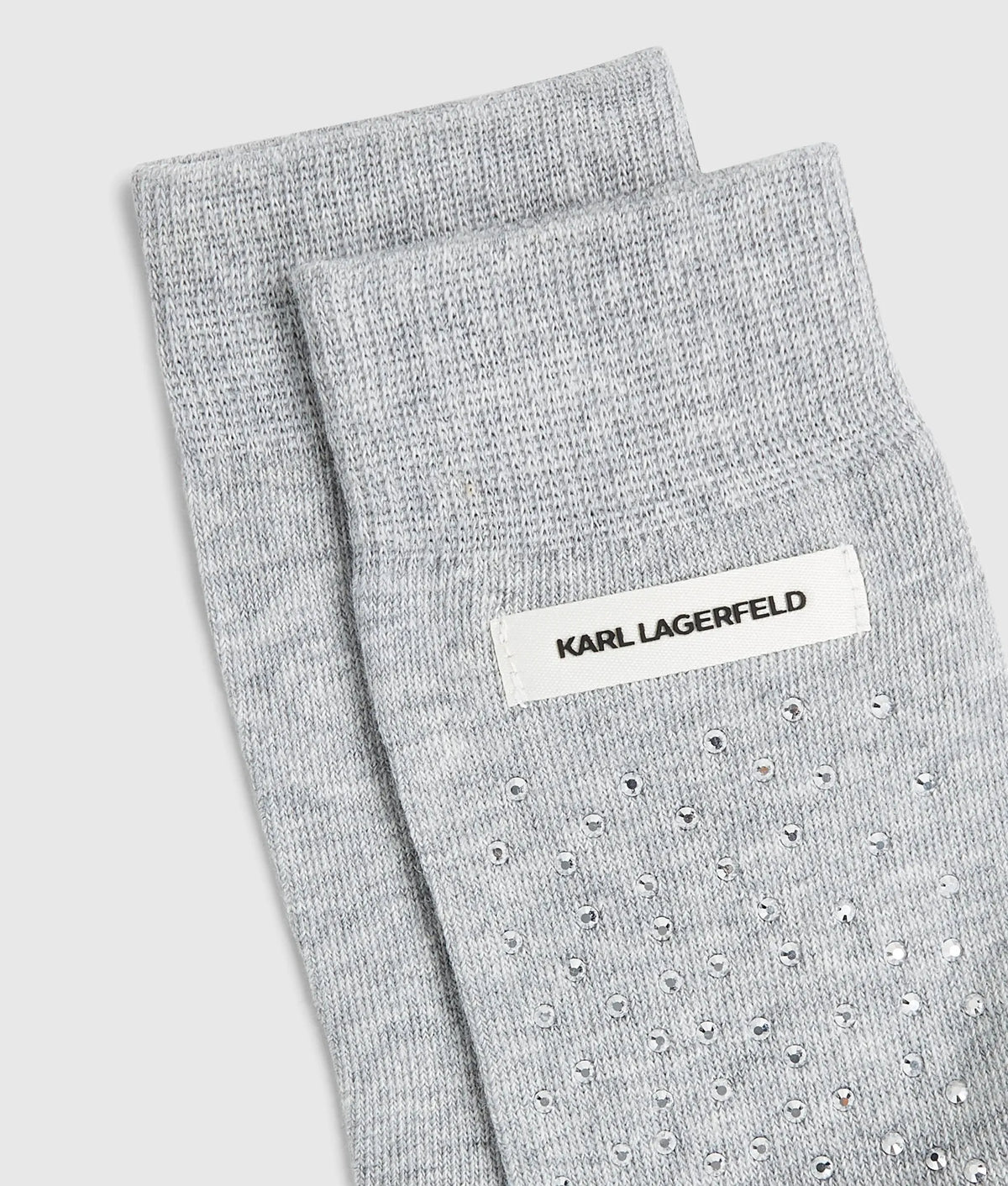 Rhinestone logo socks