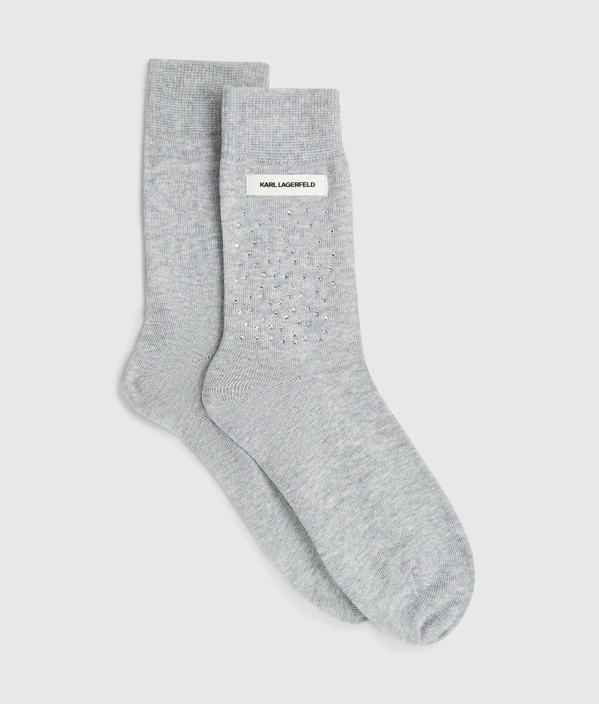 Rhinestone logo socks