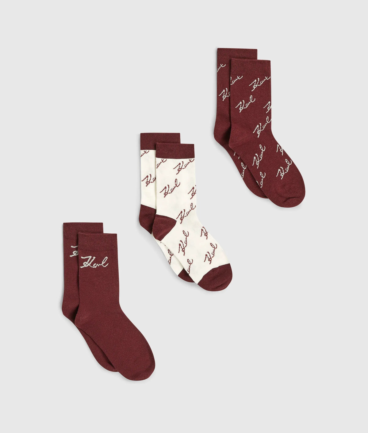 Signature print socks - 3-pack