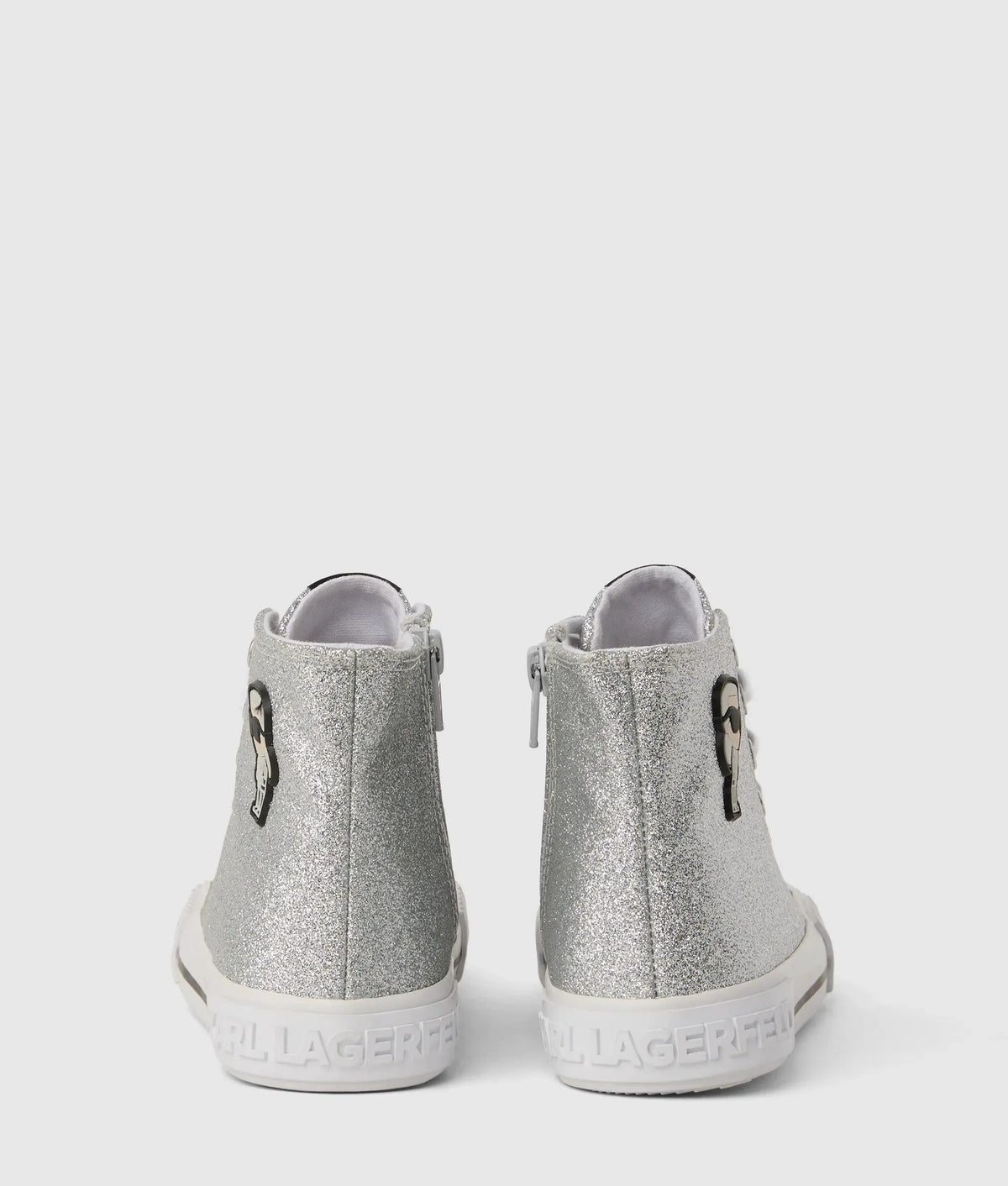 Girls Ikon high top glitter sneakers