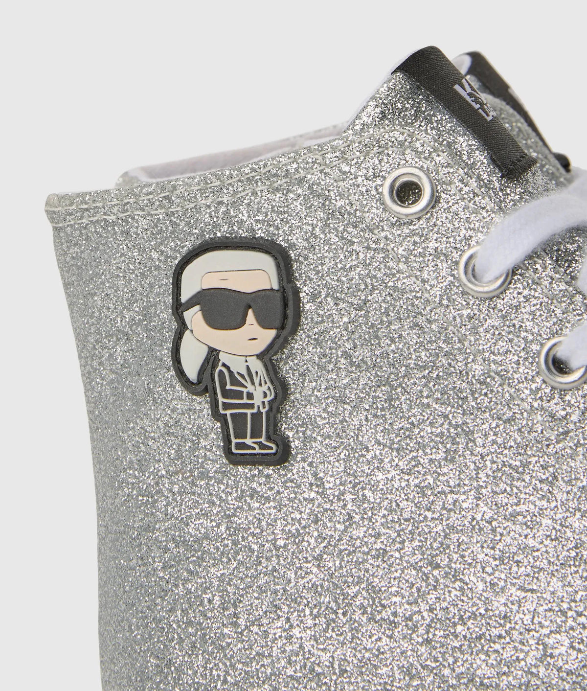 Girls Ikon high top glitter sneakers
