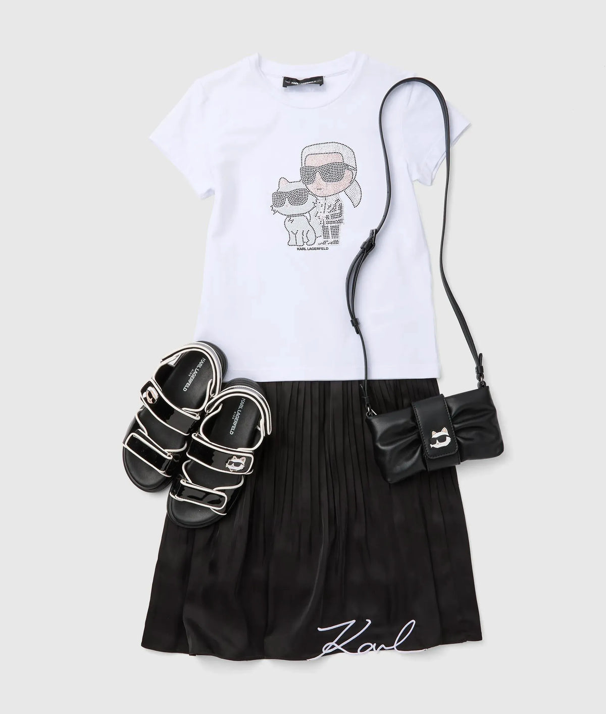 Girls Ikon Choupette rhinestone T-shirt