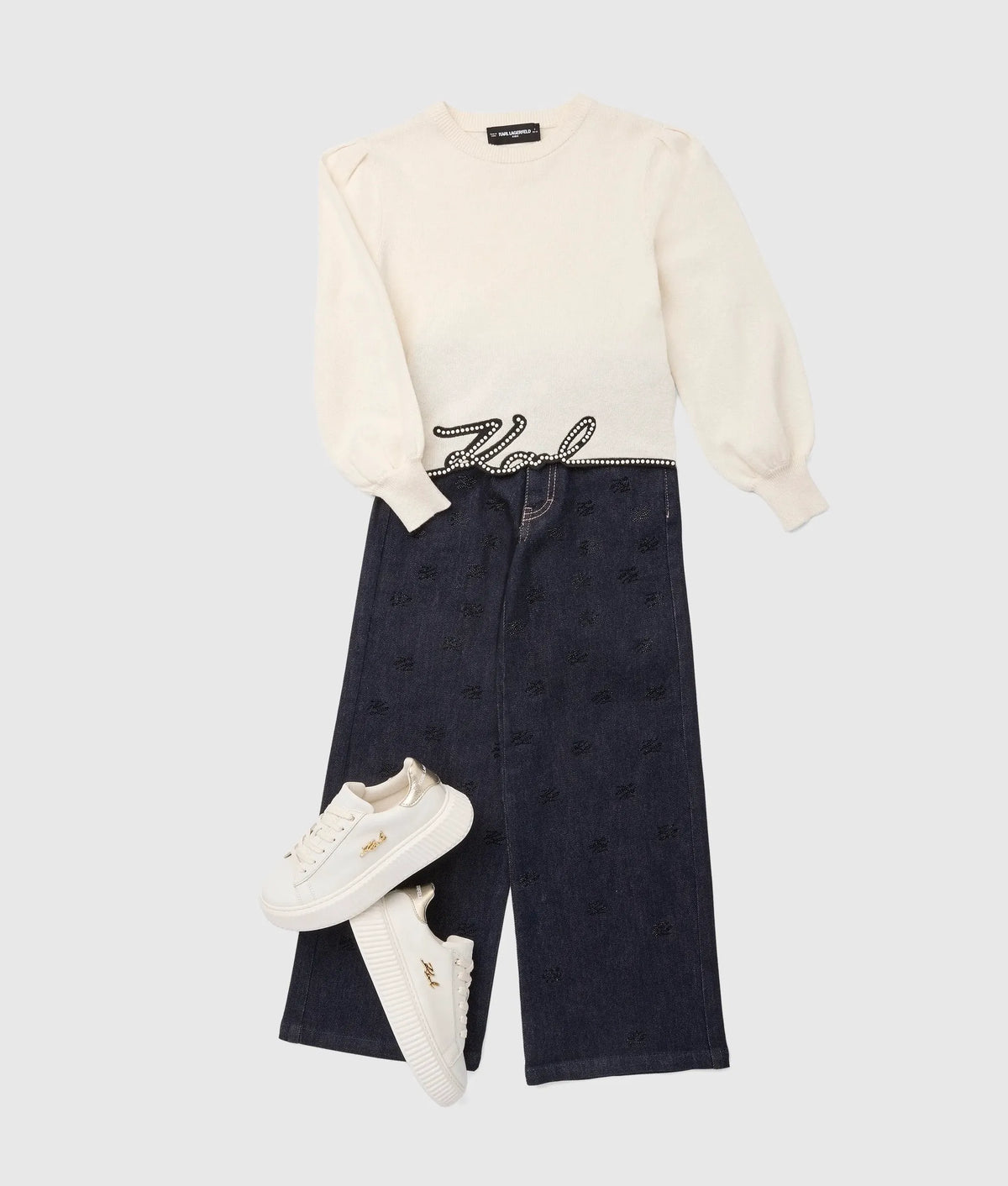 Girls Signature cashmere-blend sweater