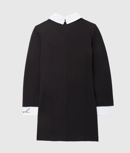 Girls contrast collar dress
