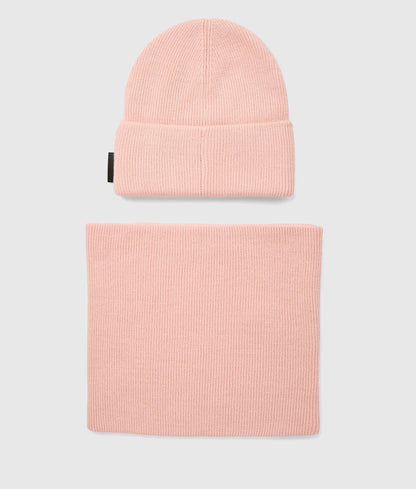 Girls Ikon beanie and snood set
