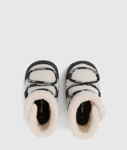 Baby faux-shearling booties