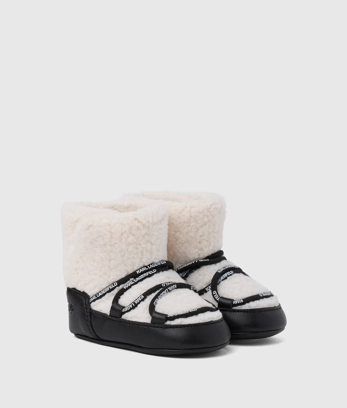 Baby faux-shearling booties