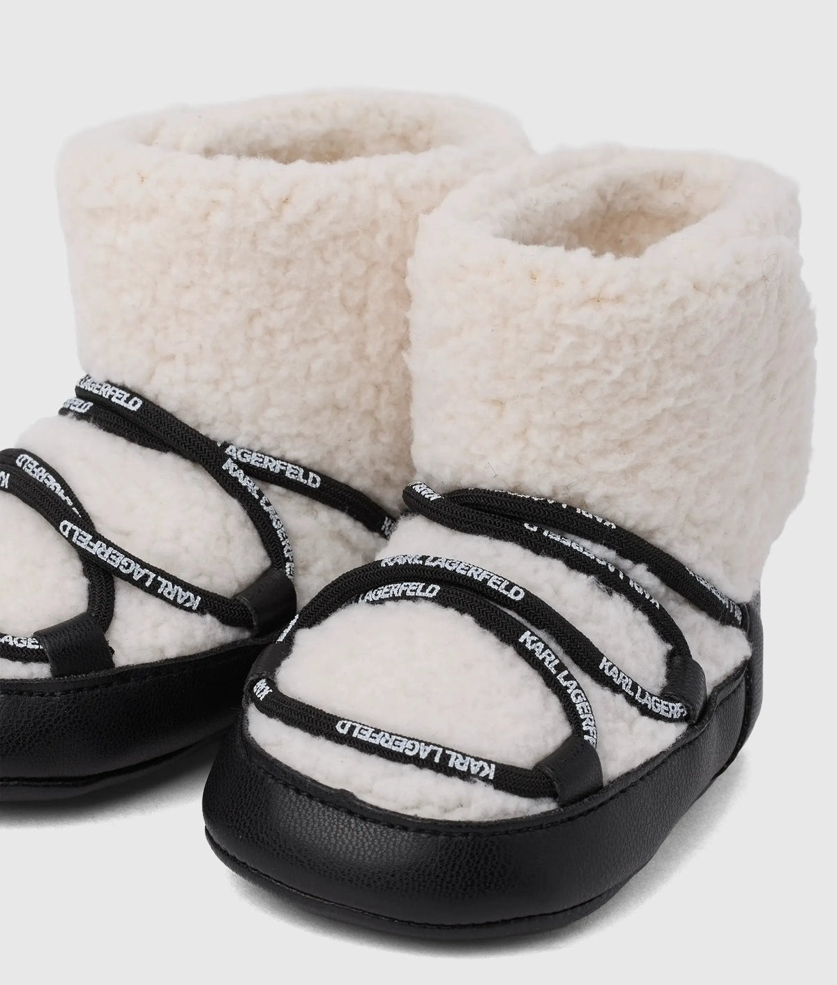 Baby faux-shearling booties