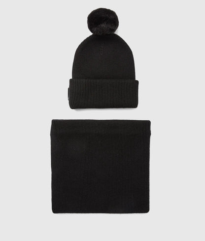 Girls Autograph beanie and snood set