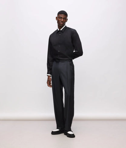 Kl Studio contrast piping shirt