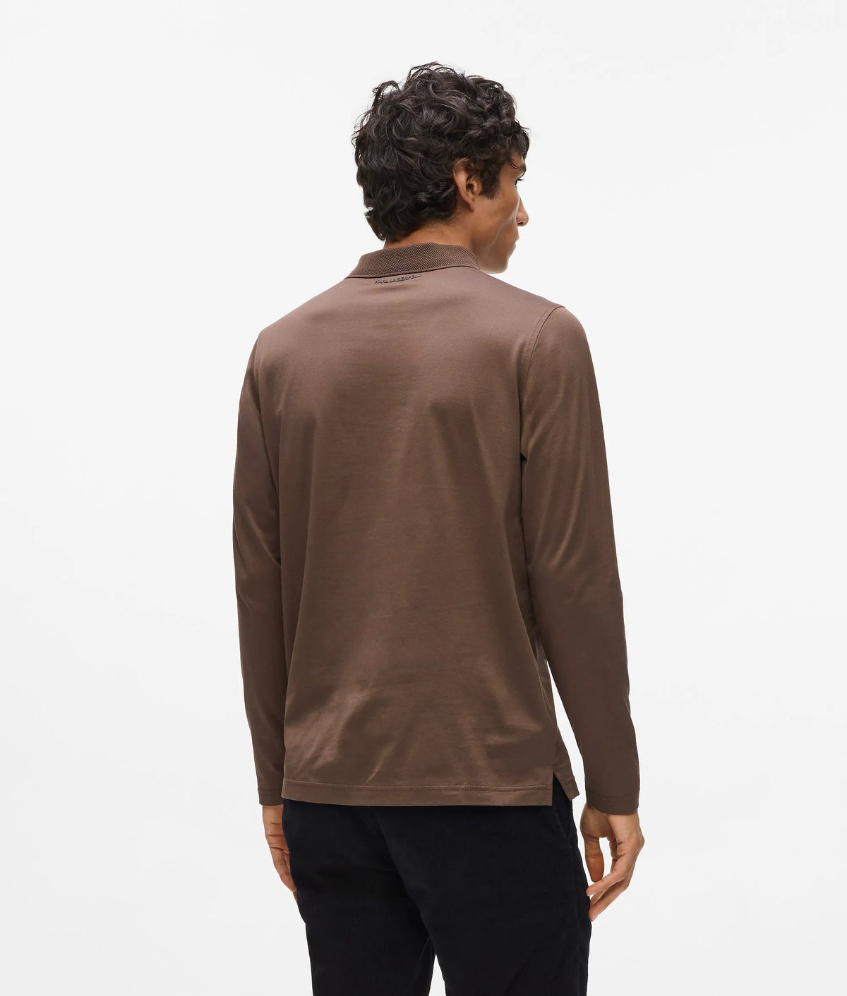 Long-sleeved polo shirt